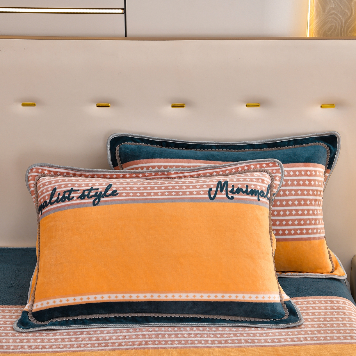 91家纺网 家纺一手货源 找家纺 沐星纪（美得佳）布业 2025新款加厚牛奶绒印花四件套 简爱