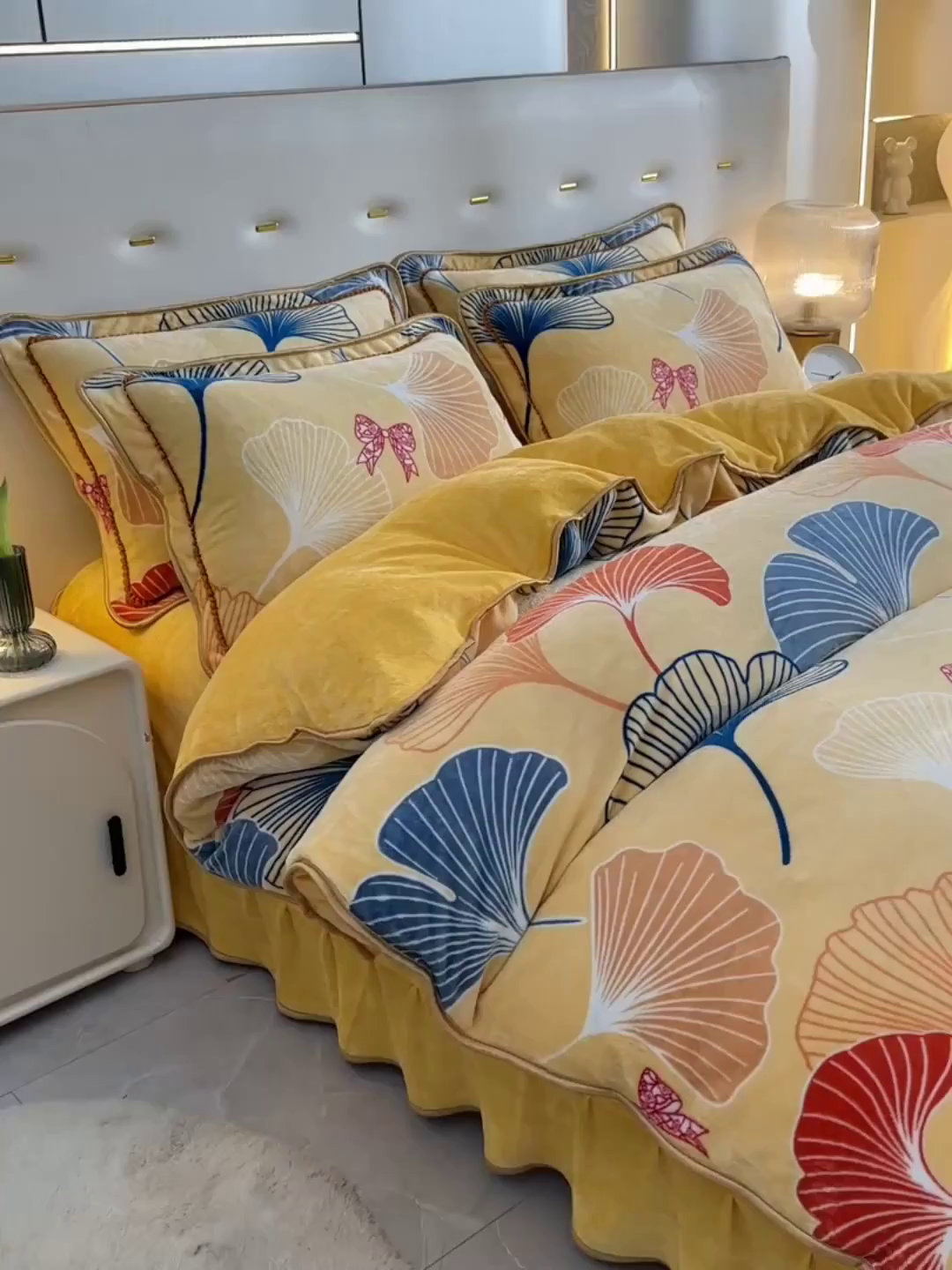 91家纺网 家纺一手货源 找家纺 （总）沐星纪（美得佳）布业 2025新款加厚牛奶绒印花四件套