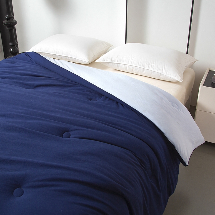 91家纺网 家纺一手货源 找家纺 美之润家纺 2025新款深睡被2代Pro控温被子冬季加厚冬被春秋被芯免被套棉被可机洗 深睡蓝