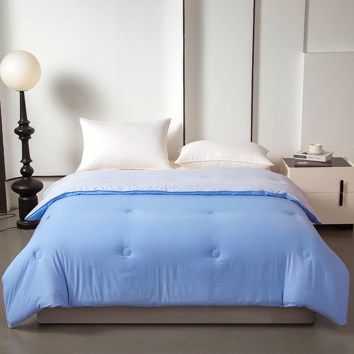 91家纺网 家纺一手货源 找家纺 美之润家纺 2025新款深睡被2代Pro控温被子冬季加厚冬被春秋被芯免被套棉被可机洗 晴空蓝