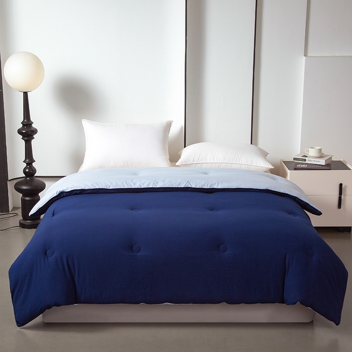 美之润家纺 2025新款深睡被2代Pro控温被子冬季加厚冬被春秋被芯免被套棉被可机洗 深睡蓝