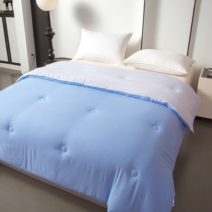 91家纺网 家纺一手货源 找家纺 美之润家纺 2025新款深睡被2代Pro控温被子冬季加厚冬被春秋被芯免被套棉被可机洗 晴空蓝