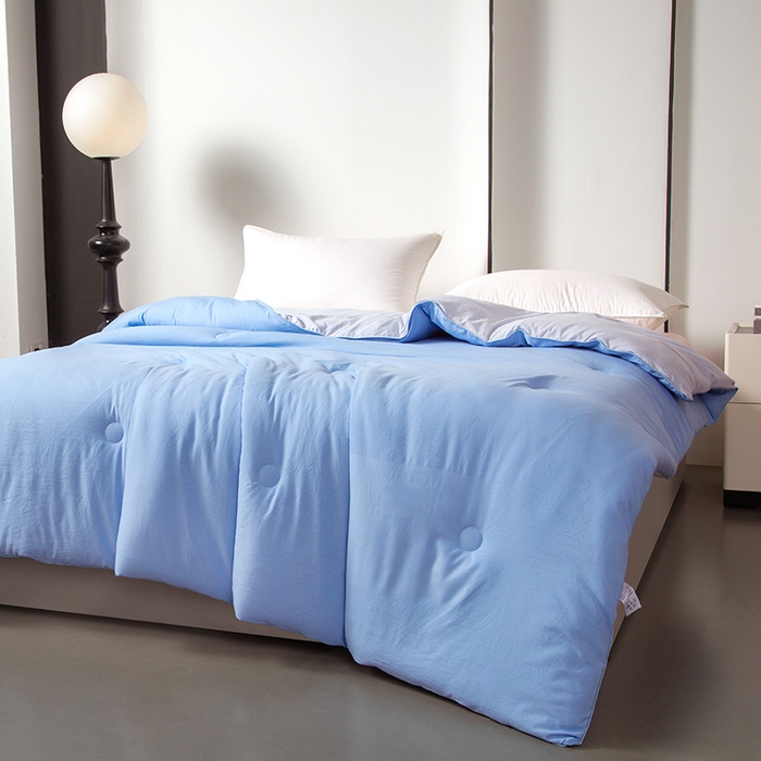 91家纺网 家纺一手货源 找家纺 美之润家纺 2025新款深睡被2代Pro控温被子冬季加厚冬被春秋被芯免被套棉被可机洗 晴空蓝