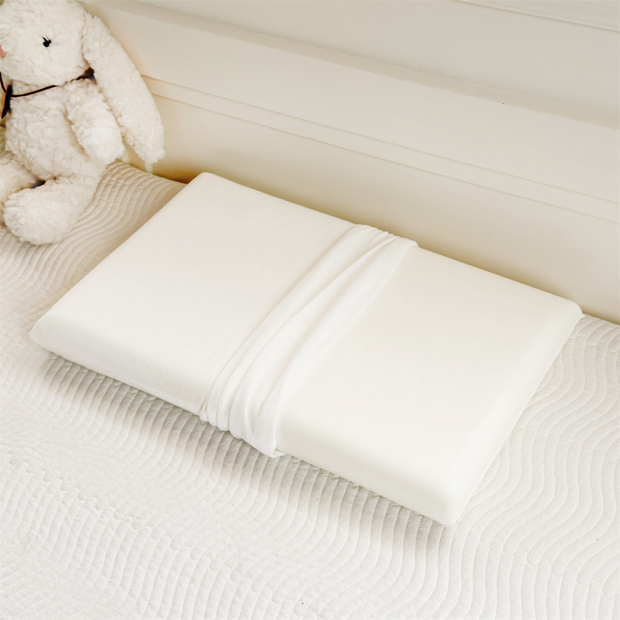 91家纺网 家纺一手货源 找家纺 麦肯锡 2025新款丝柔考拉记忆平枕  枕头枕芯 粉色/对