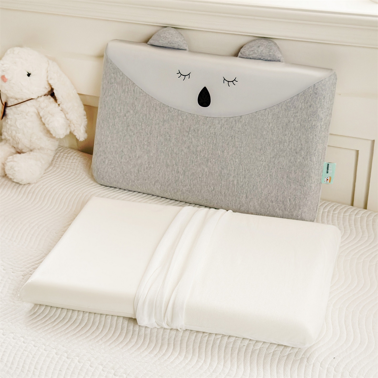 麦肯锡 2025新款丝柔考拉记忆平枕  枕头枕芯 灰色/对