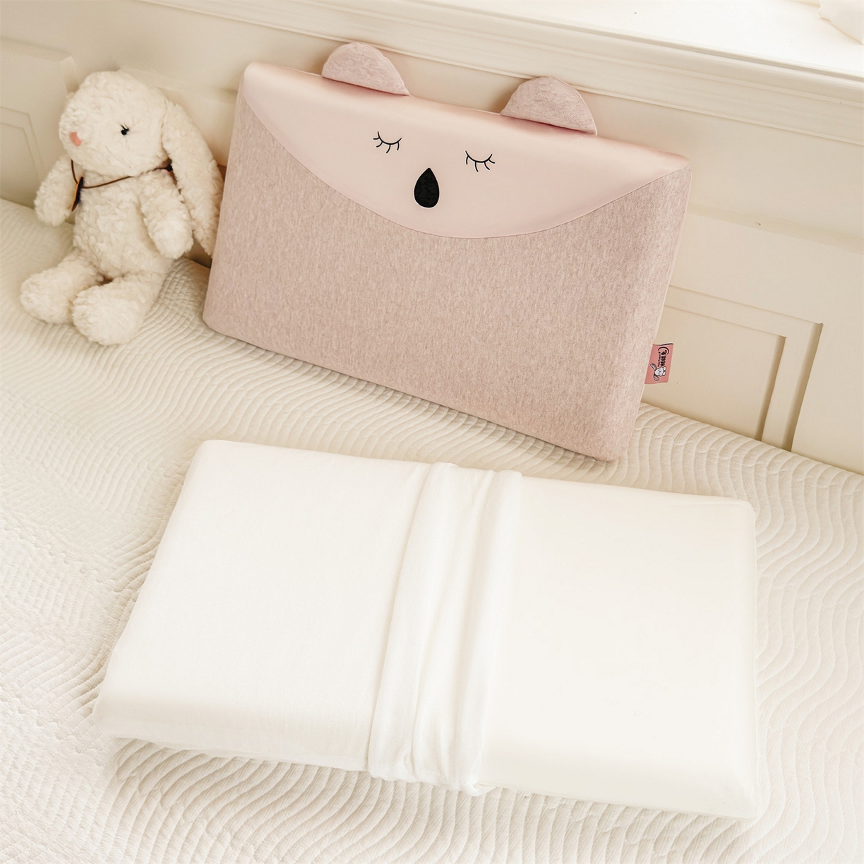 麦肯锡 2025新款丝柔考拉记忆平枕  枕头枕芯 粉色/对