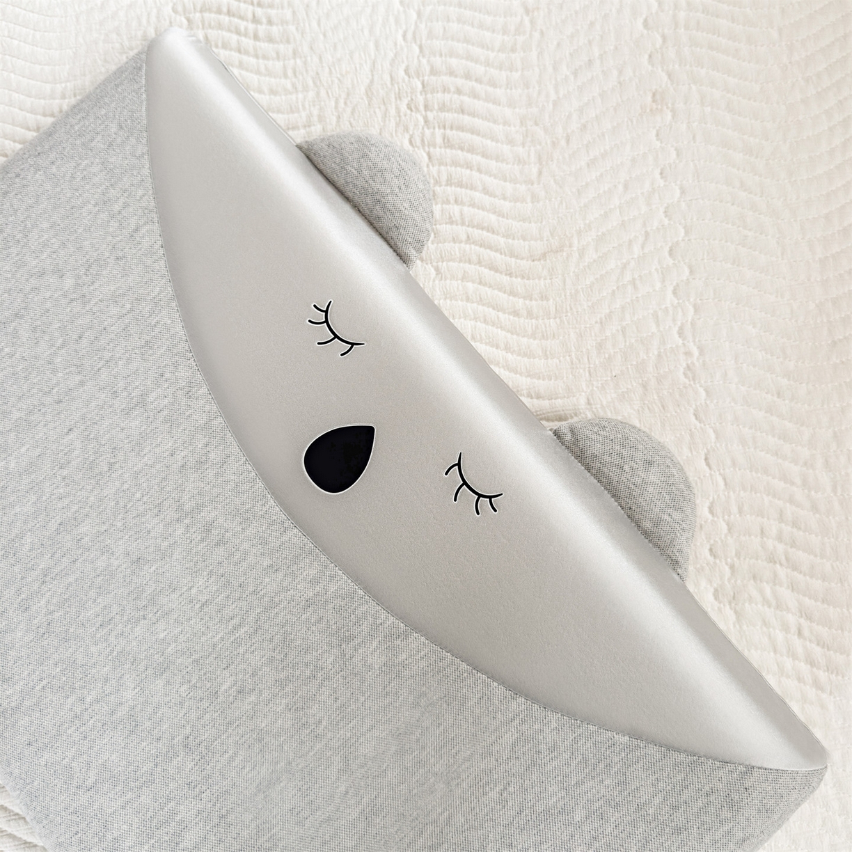 91家纺网 家纺一手货源 找家纺 麦肯锡 2025新款丝柔考拉记忆平枕  枕头枕芯 灰色/只