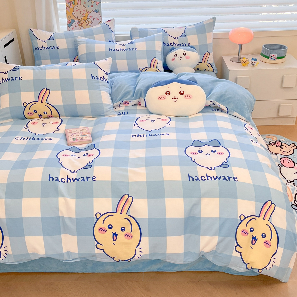 91家纺网 家纺一手货源 找家纺 （总）暮思家居 2025新款正版授权吉伊卡哇棉加绒全棉牛奶绒加厚保暖四件套系列