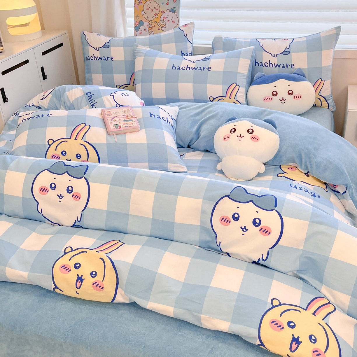 91家纺网 家纺一手货源 找家纺 （总）暮思家居 2025新款正版授权吉伊卡哇棉加绒全棉牛奶绒加厚保暖四件套系列