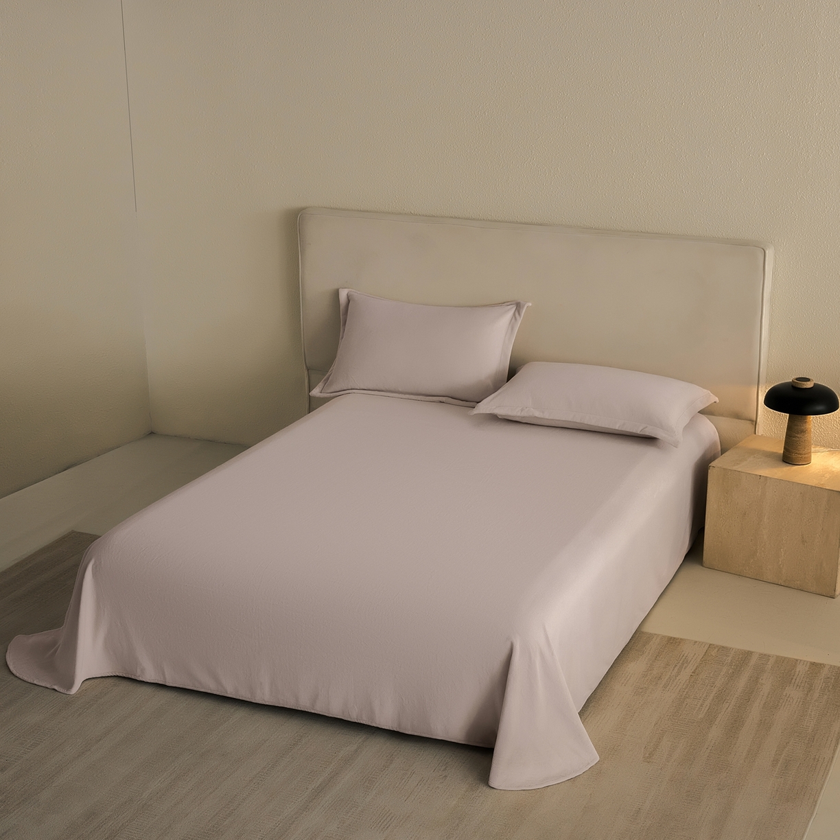 91家纺网 家纺一手货源 找家纺 禧禾 2025新款A类300G醇厚速暖绒四件套-莫兰迪 莫兰迪--奶茶灰