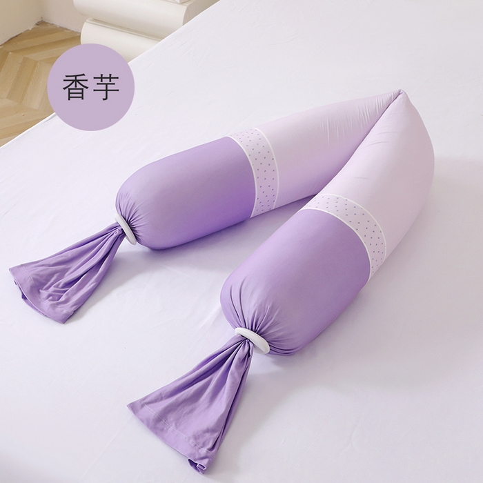 芙宁娜家纺 25新款孕妇枕护腰侧睡枕托腹长条睡觉专用神器夹腿孕期侧卧糖果抱枕跨境 香芋