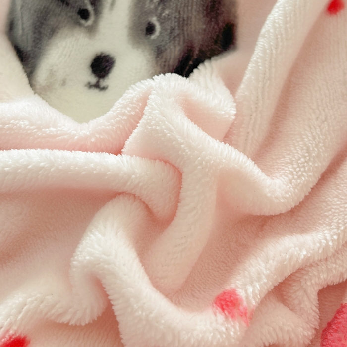 91家纺网 家纺一手货源 找家纺 如一 2025新款高克重大版数码印花牛奶绒四件套 粉伙伴