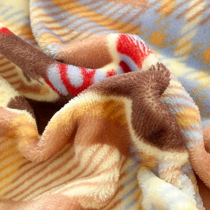 91家纺网 家纺一手货源 找家纺 如一 2025新款高克重大版数码印花牛奶绒四件套 围巾狗