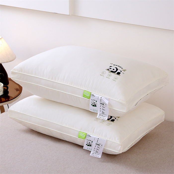 91家纺网 家纺一手货源 找家纺 （总）赛格时代家居 2025新款双拼磨毛提花羽丝绒枕头枕芯-萌小熊