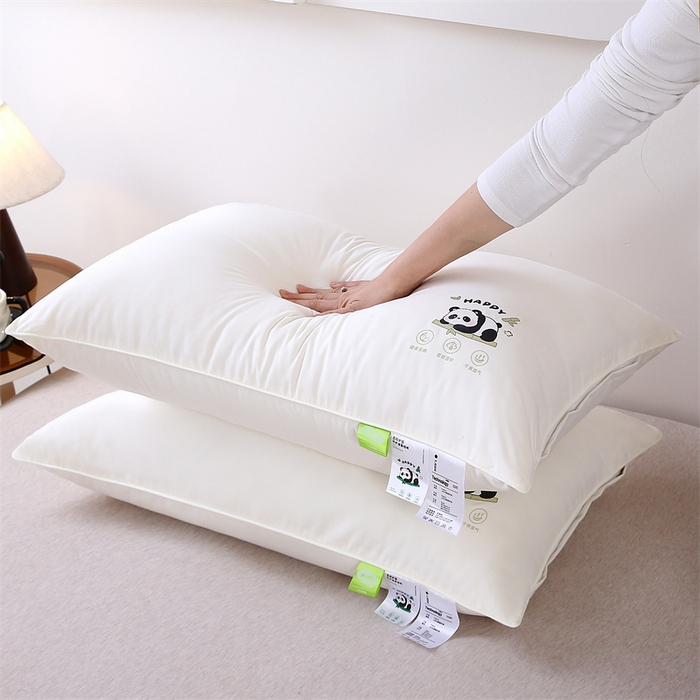 91家纺网 家纺一手货源 找家纺 （总）赛格时代家居 2025新款双拼磨毛提花羽丝绒枕头枕芯-萌小熊