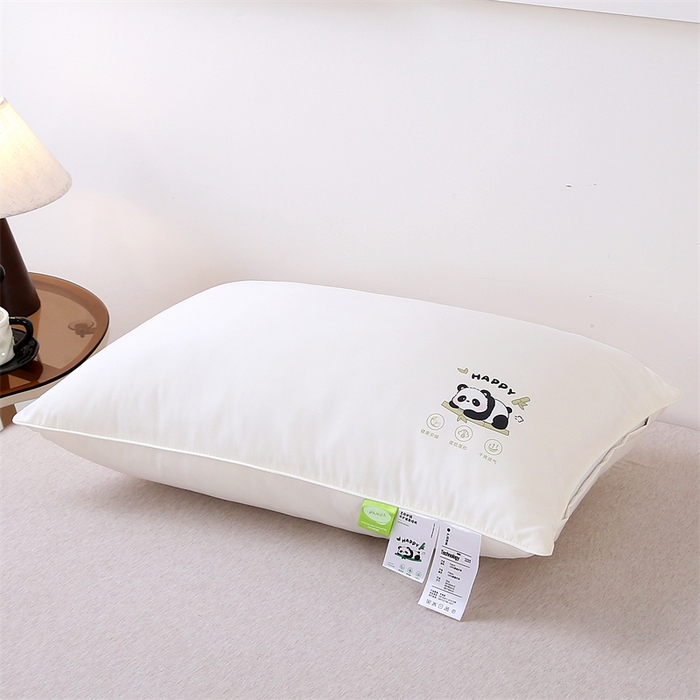 91家纺网 家纺一手货源 找家纺 （总）赛格时代家居 2025新款双拼磨毛提花羽丝绒枕头枕芯-萌小熊