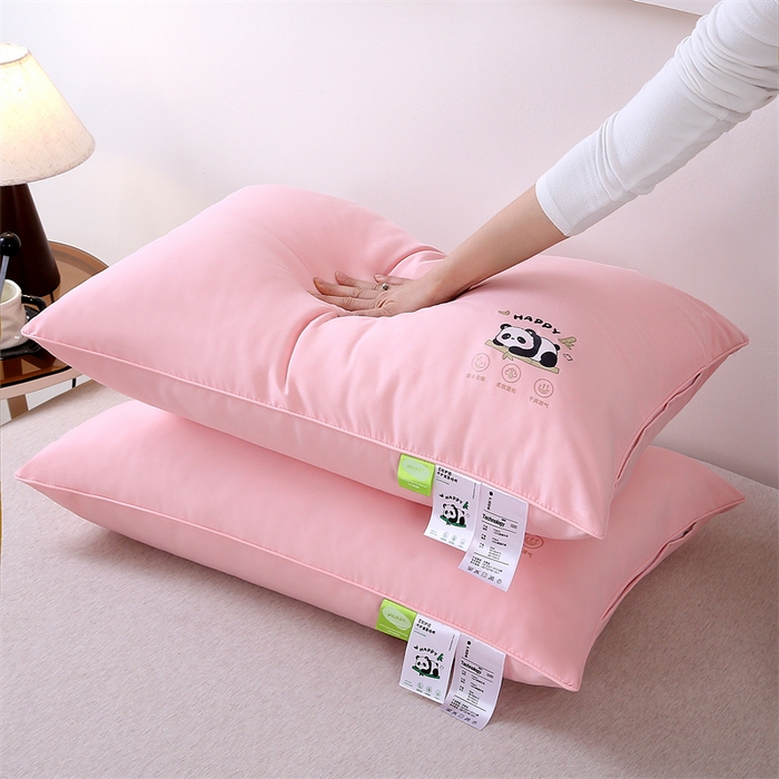 91家纺网 家纺一手货源 找家纺 （总）赛格时代家居 2025新款双拼磨毛提花羽丝绒枕头枕芯-萌小熊