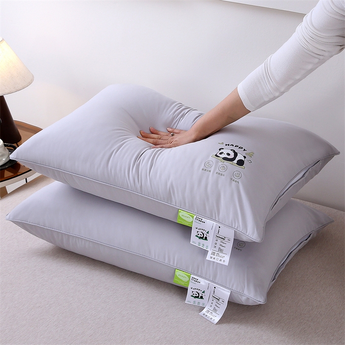 91家纺网 家纺一手货源 找家纺 （总）赛格时代家居 2025新款双拼磨毛提花羽丝绒枕头枕芯-萌小熊