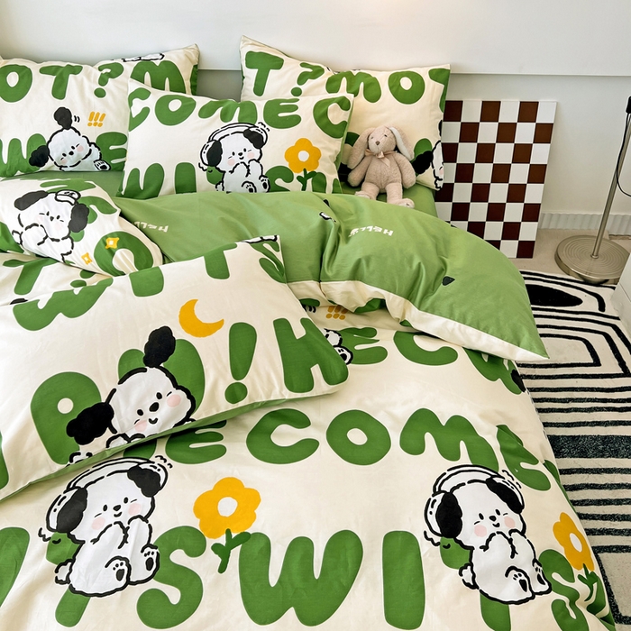 91家纺网 家纺一手货源 找家纺 （总）西引力 2025新款全棉卡通印花四件套