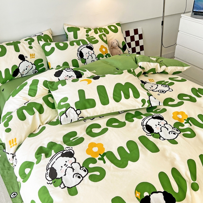 91家纺网 家纺一手货源 找家纺 （总）西引力 2025新款全棉卡通印花四件套