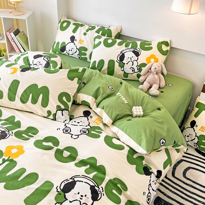 91家纺网 家纺一手货源 找家纺 （总）西引力 2025新款全棉卡通印花四件套