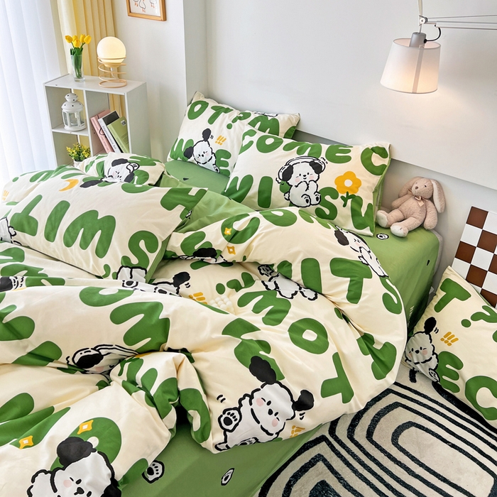 91家纺网 家纺一手货源 找家纺 （总）西引力 2025新款全棉卡通印花四件套