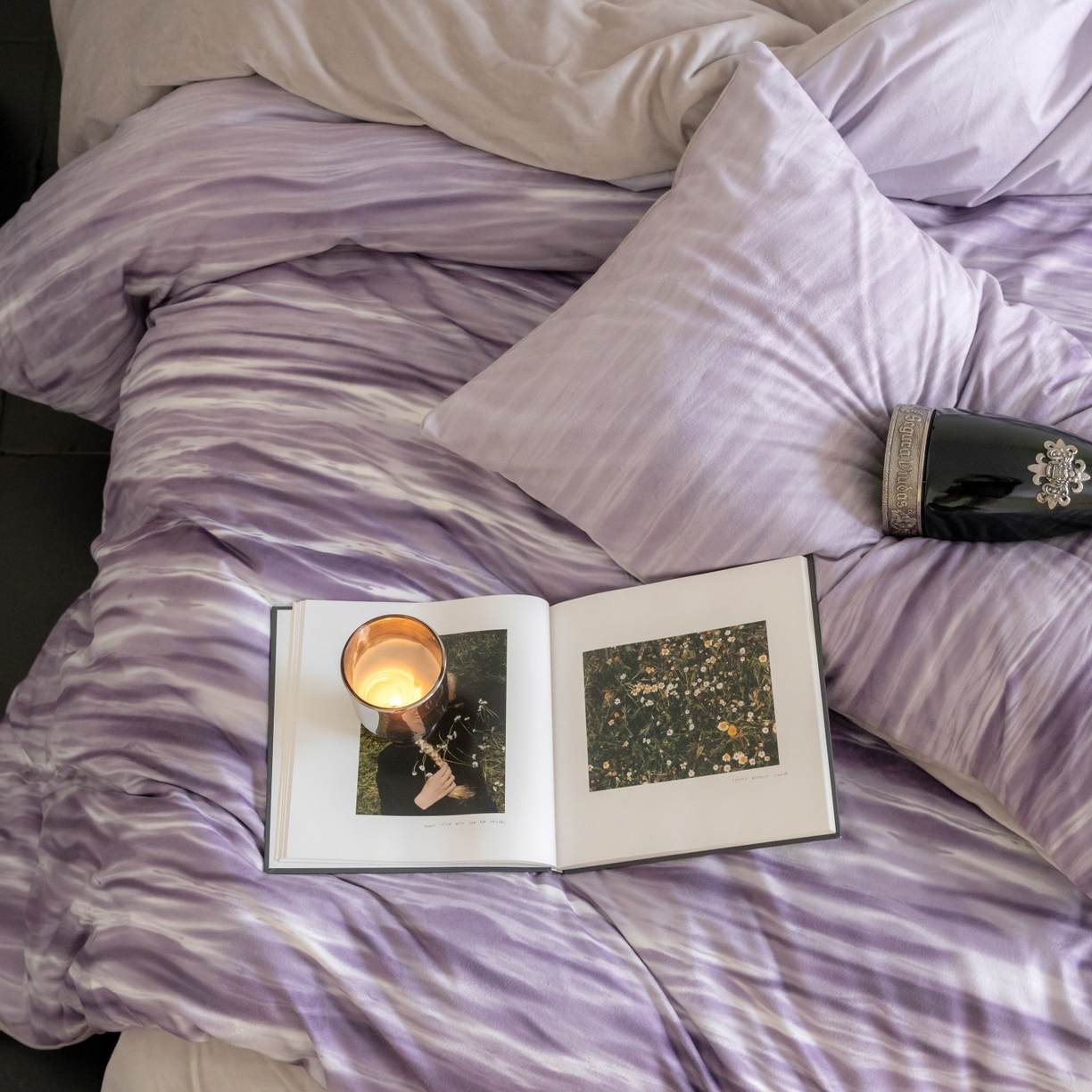 91家纺网 家纺一手货源 找家纺 ONE TWO ONE 121 2025新款轻奢新法式德芙绒宝宝绒婴儿绒短毛绒牛奶绒四件套床单被套-波光莎娜 波光莎娜-紫