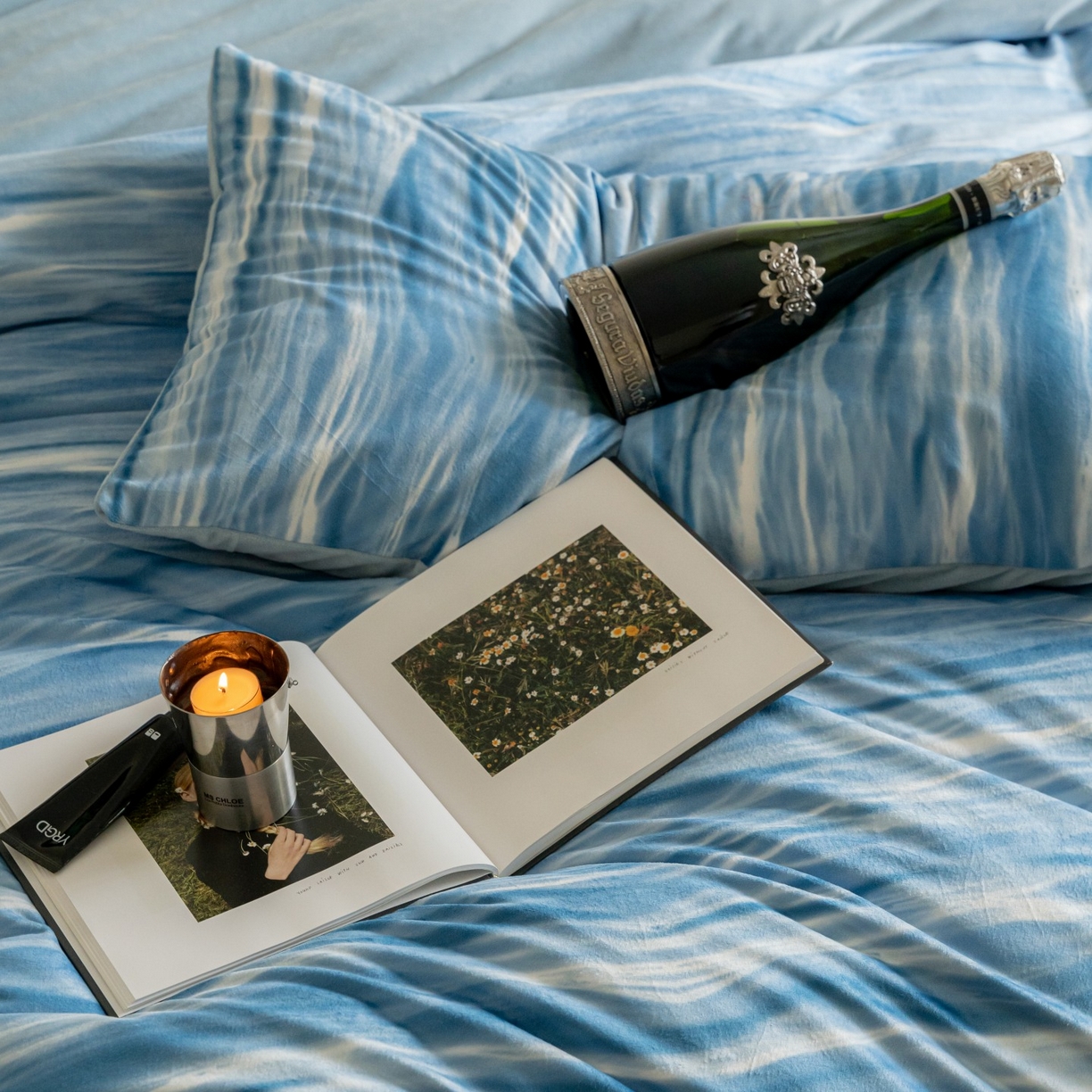 91家纺网 家纺一手货源 找家纺 ONE TWO ONE 121 2025新款轻奢新法式德芙绒宝宝绒婴儿绒短毛绒牛奶绒四件套床单被套-波光莎娜 波光莎娜-蓝