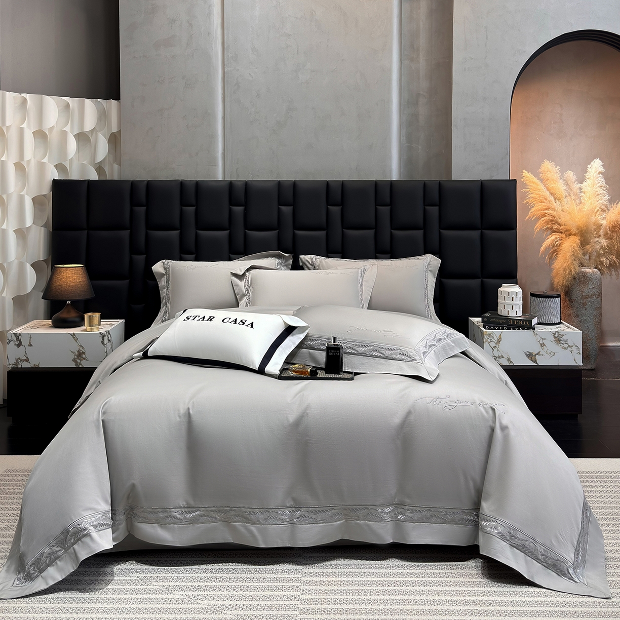 91家纺网 家纺一手货源 找家纺 （总）星蕴家纺 2025新款贡缎长绒棉四件套-路易