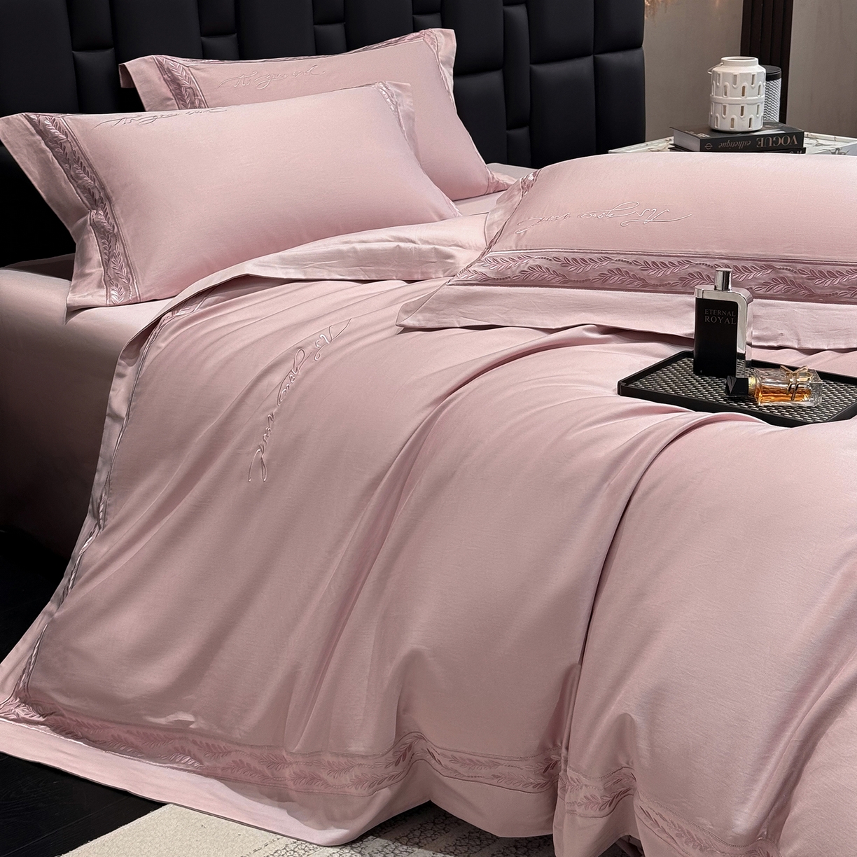 91家纺网 家纺一手货源 找家纺 （总）星蕴家纺 2025新款贡缎长绒棉四件套-路易