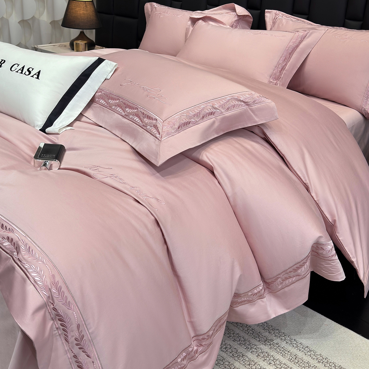 91家纺网 家纺一手货源 找家纺 （总）星蕴家纺 2025新款贡缎长绒棉四件套-路易