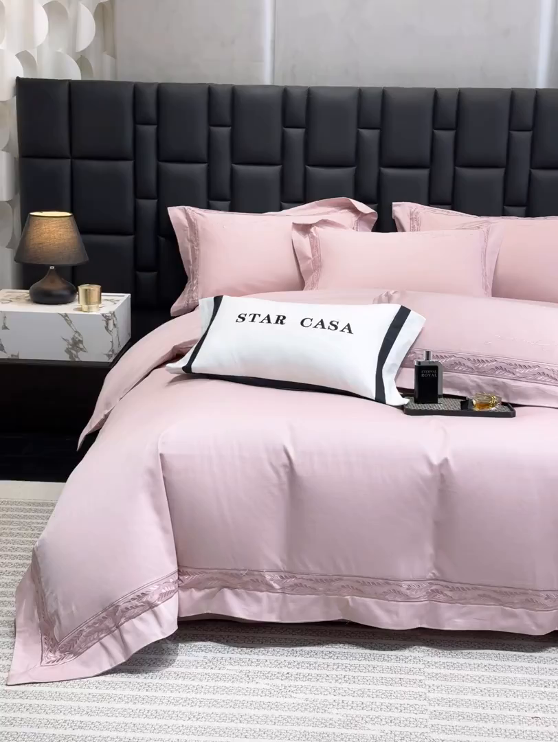 91家纺网 家纺一手货源 找家纺 （总）星蕴家纺 2025新款贡缎长绒棉四件套-路易