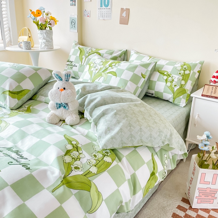 91家纺网 家纺一手货源 找家纺 （总）西引力 2025新款全棉卡通印花四件套