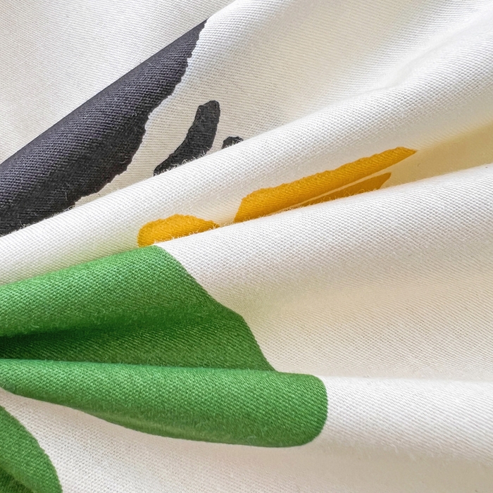 91家纺网 家纺一手货源 找家纺 西引力 2025新款全棉卡通印花四件套 皮皮狗