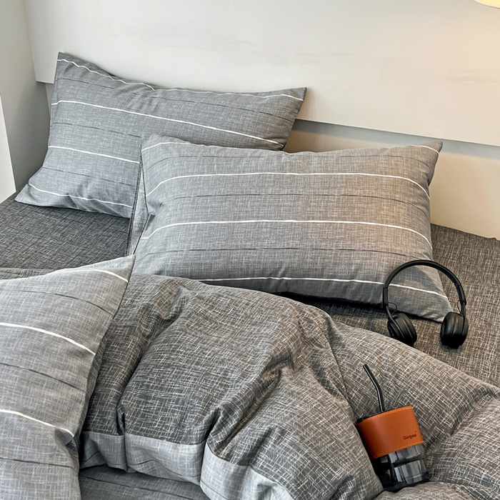 91家纺网 家纺一手货源 找家纺 西引力 2025新款全棉卡通印花四件套 布鲁斯