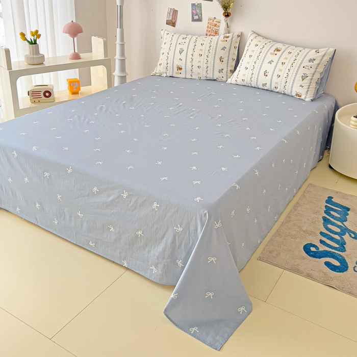 91家纺网 家纺一手货源 找家纺 西引力 2025新款全棉卡通印花四件套 草莓圆