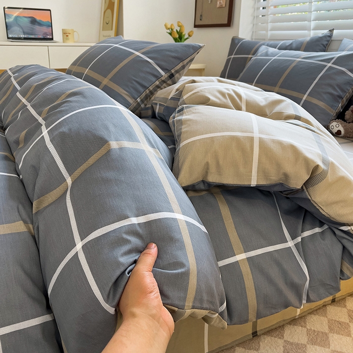 91家纺网 家纺一手货源 找家纺 西引力 2025新款全棉卡通印花四件套 格调人生