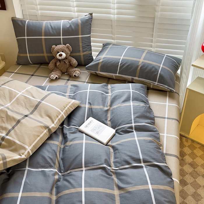 91家纺网 家纺一手货源 找家纺 西引力 2025新款全棉卡通印花四件套 格调人生