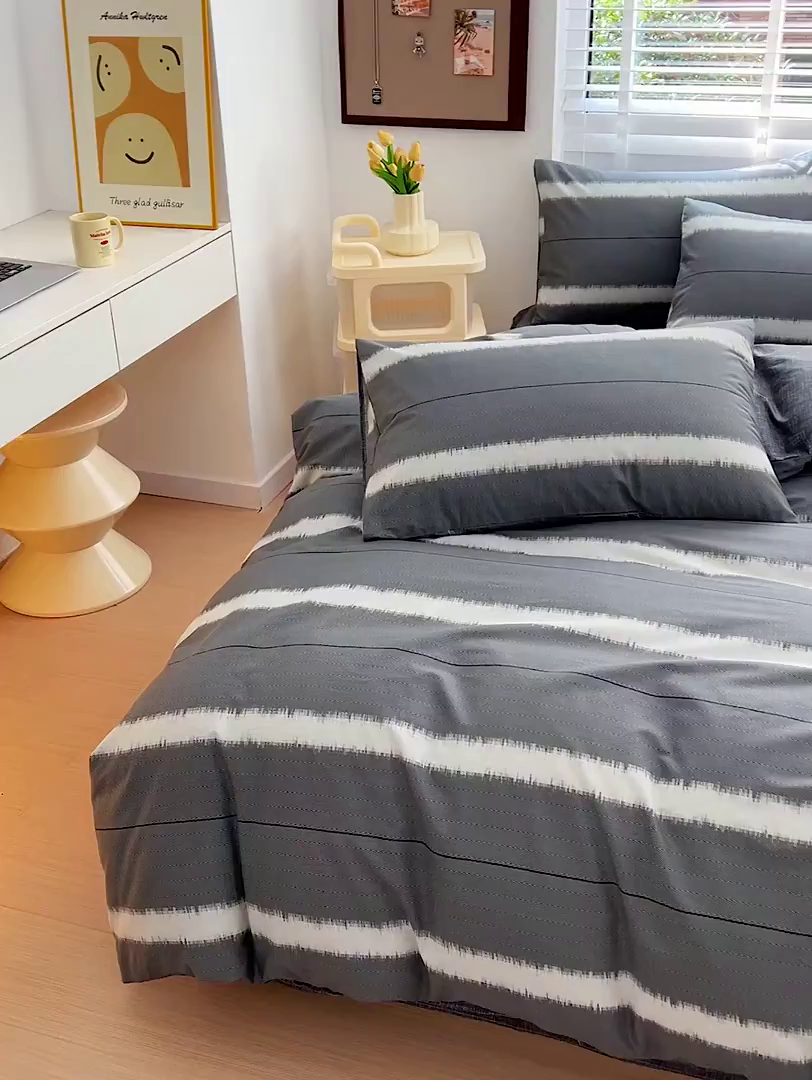 91家纺网 家纺一手货源 找家纺 西引力 2025新款全棉卡通印花四件套 光辉岁月