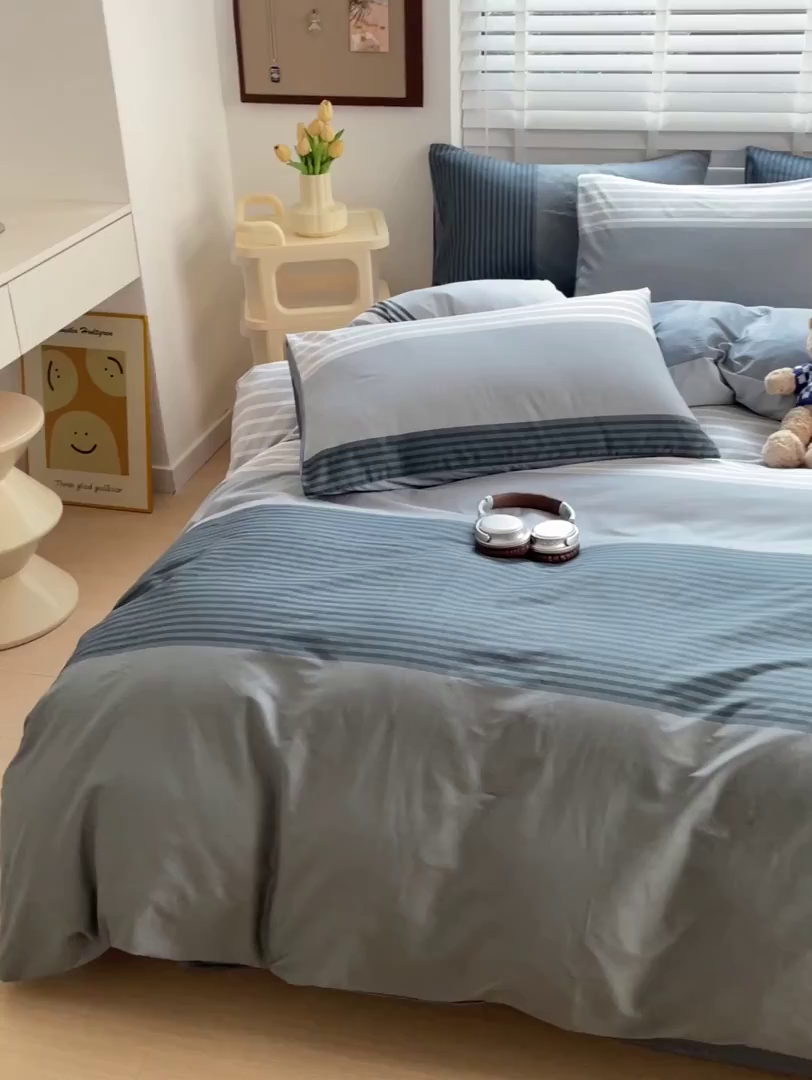 91家纺网 家纺一手货源 找家纺 西引力 2025新款全棉卡通印花四件套 经典回味