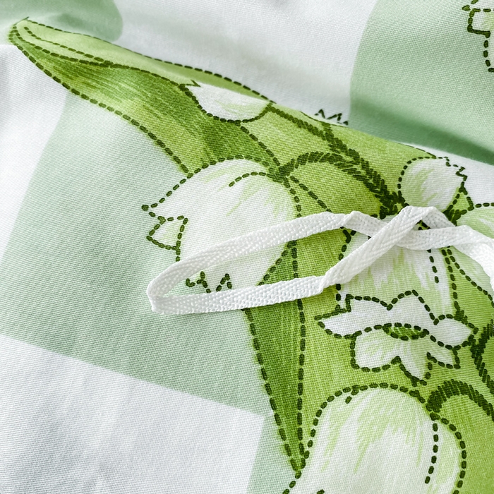 91家纺网 家纺一手货源 找家纺 西引力 2025新款全棉卡通印花四件套 铃兰花