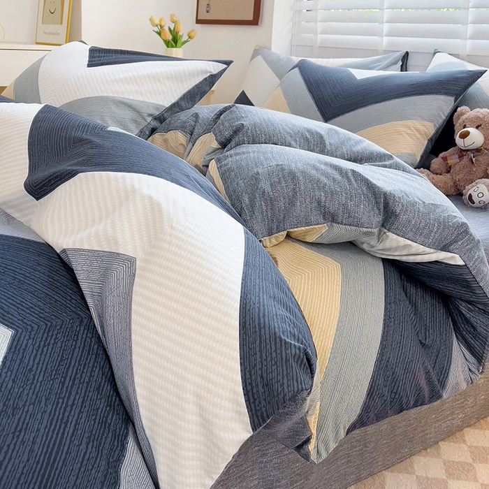 91家纺网 家纺一手货源 找家纺 西引力 2025新款全棉卡通印花四件套 文森特