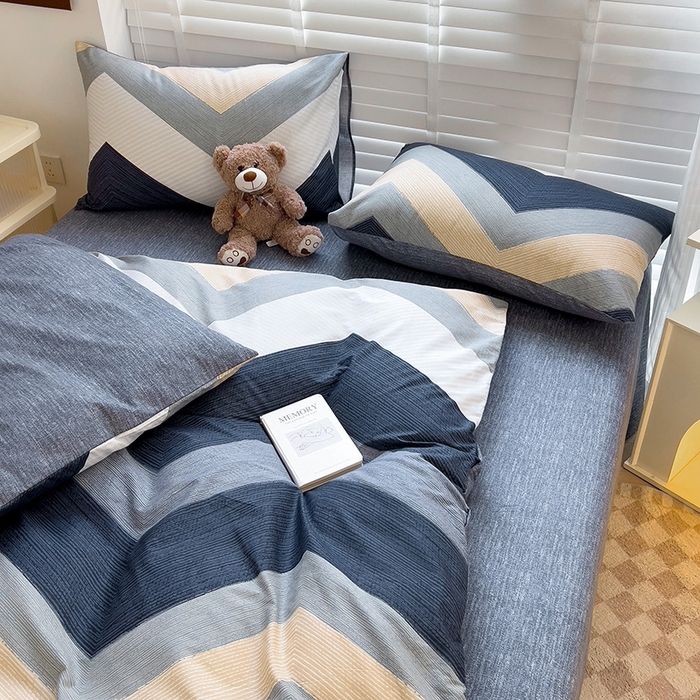 91家纺网 家纺一手货源 找家纺 西引力 2025新款全棉卡通印花四件套 文森特