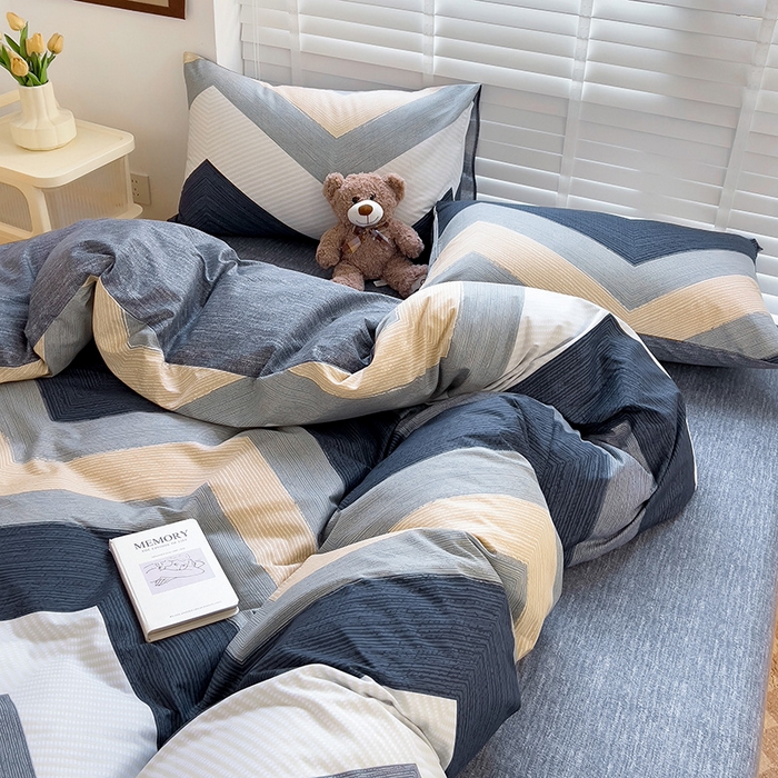 91家纺网 家纺一手货源 找家纺 西引力 2025新款全棉卡通印花四件套 文森特