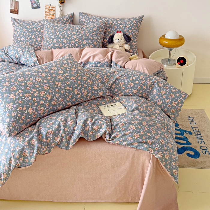 91家纺网 家纺一手货源 找家纺 西引力 2025新款全棉卡通印花四件套 寻觅