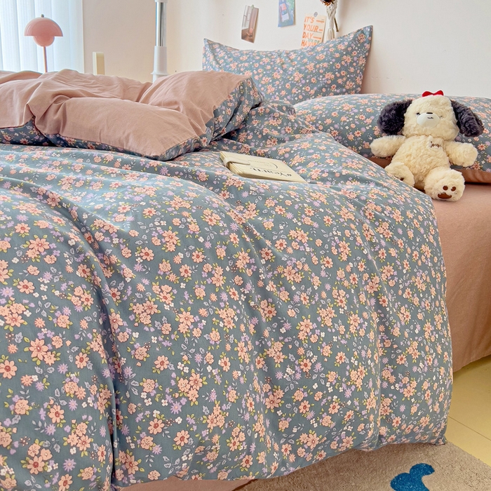 91家纺网 家纺一手货源 找家纺 西引力 2025新款全棉卡通印花四件套 寻觅