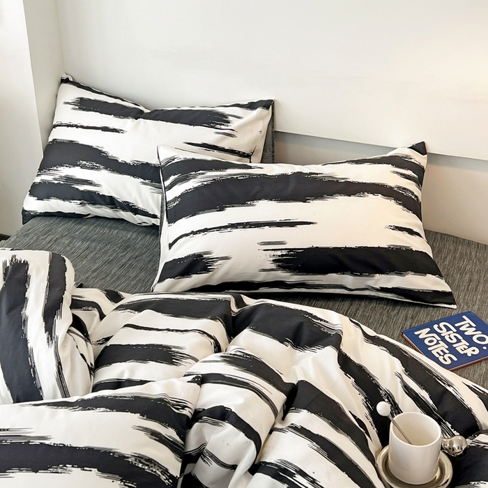 91家纺网 家纺一手货源 找家纺 西引力 2025新款全棉卡通印花四件套 云端