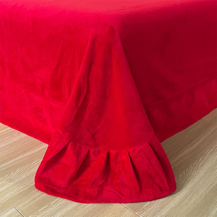 91家纺网 家纺一手货源 找家纺 羽梦家纺 2025新款全工艺消光牛奶绒绣花婚庆四件套（控价最低368元) 家有喜事