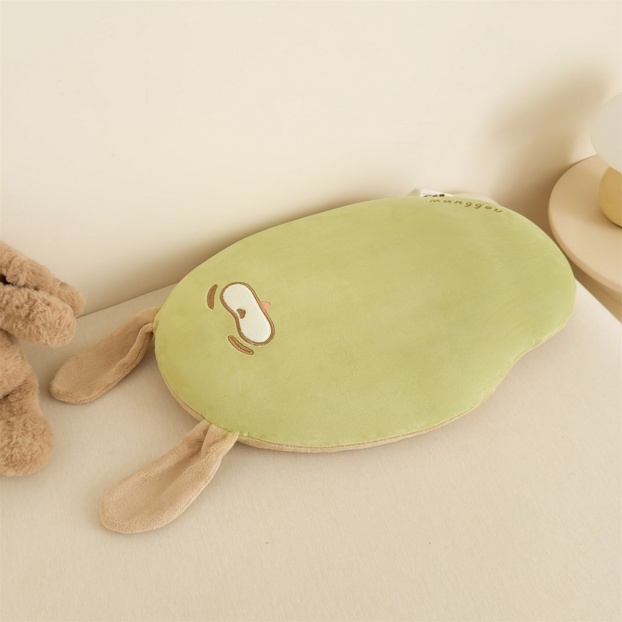 91家纺网 家纺一手货源 找家纺 麦肯锡 2025新款芒go多功能枕  枕头枕芯 芒go兔-绿/对