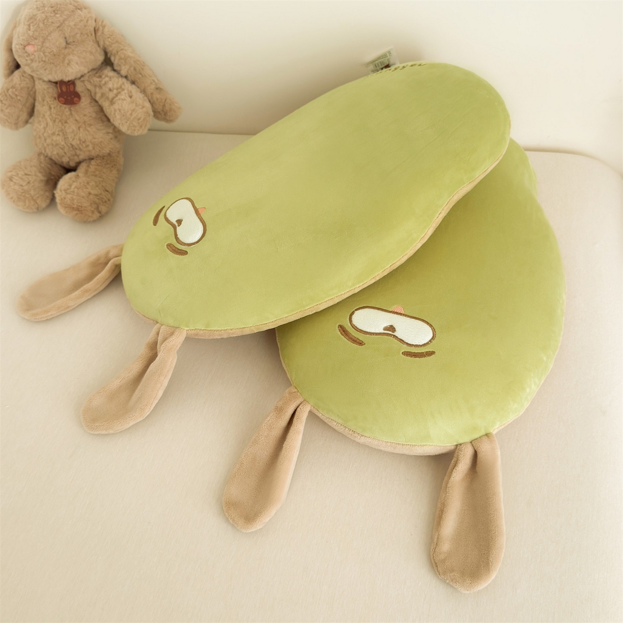 91家纺网 家纺一手货源 找家纺 麦肯锡 2025新款芒go多功能枕  枕头枕芯 芒go兔-绿/对